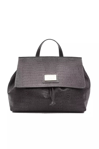 Pompei Donatella Convertible Tasche aus Leder in Grau