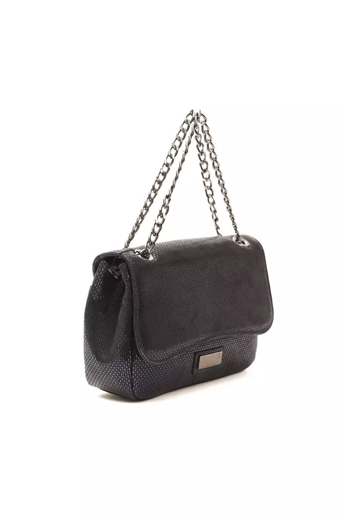 Pompei Donatella Crossbody Tasche aus Leder in Blau