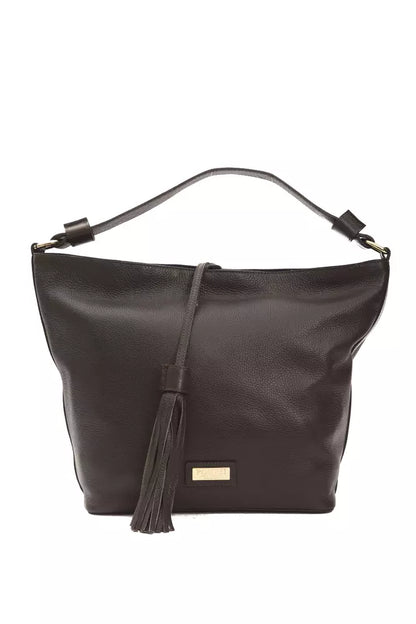 Pompei Donatella Schultertasche aus Leder in Braun