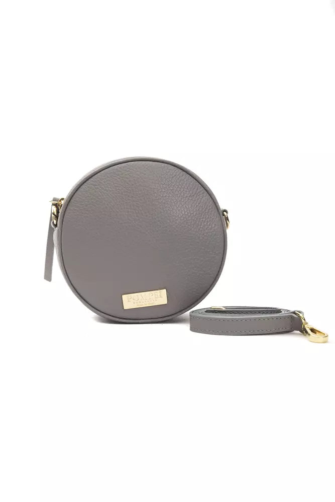 Pompei Donatella Damen Leder Crossbody Tasche Oval