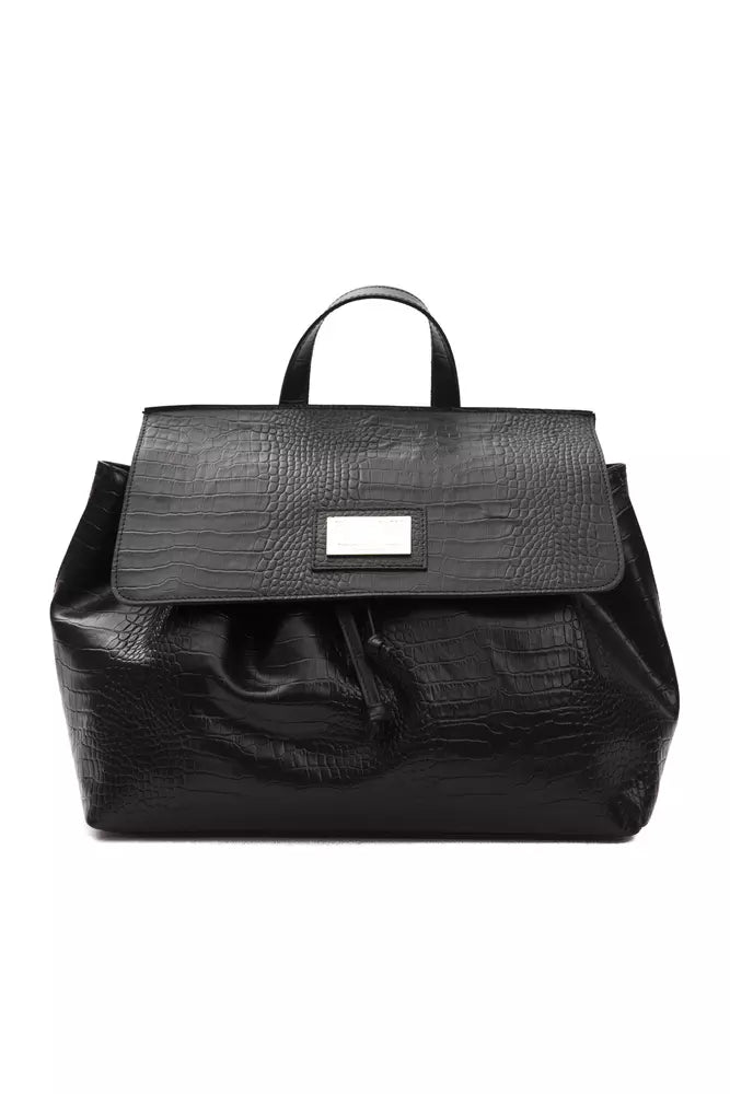Pompei Donatella Damen Leder Handtasche Rucksack Kroko