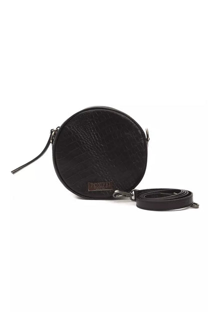 Pompei Donatella Damen Leder Crossbody Tasche Oval Kroko