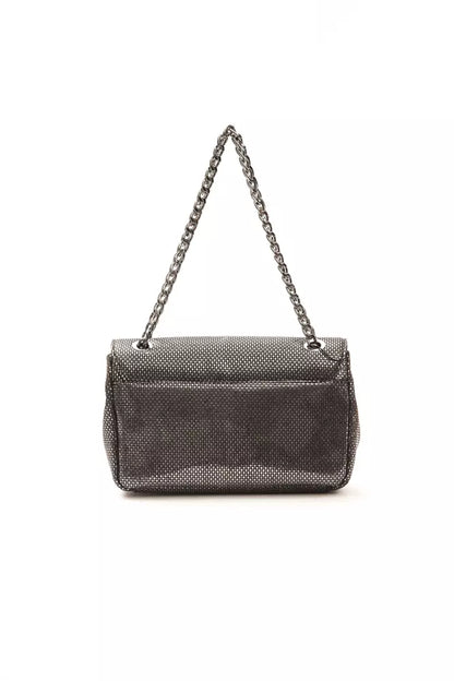 Pompei Donatella Crossbody Tasche aus Leder in Grau