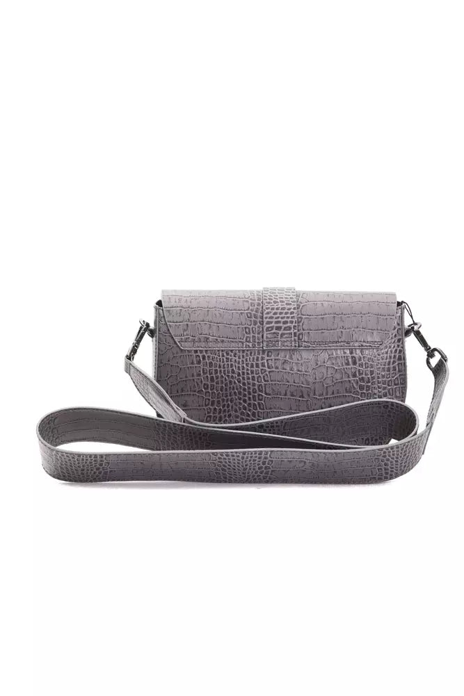 Pompei Donatella Damen Leder Crossbody Tasche Kroko