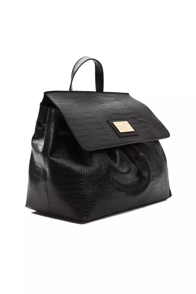 Pompei Donatella Damen Leder Handtasche Rucksack Kroko