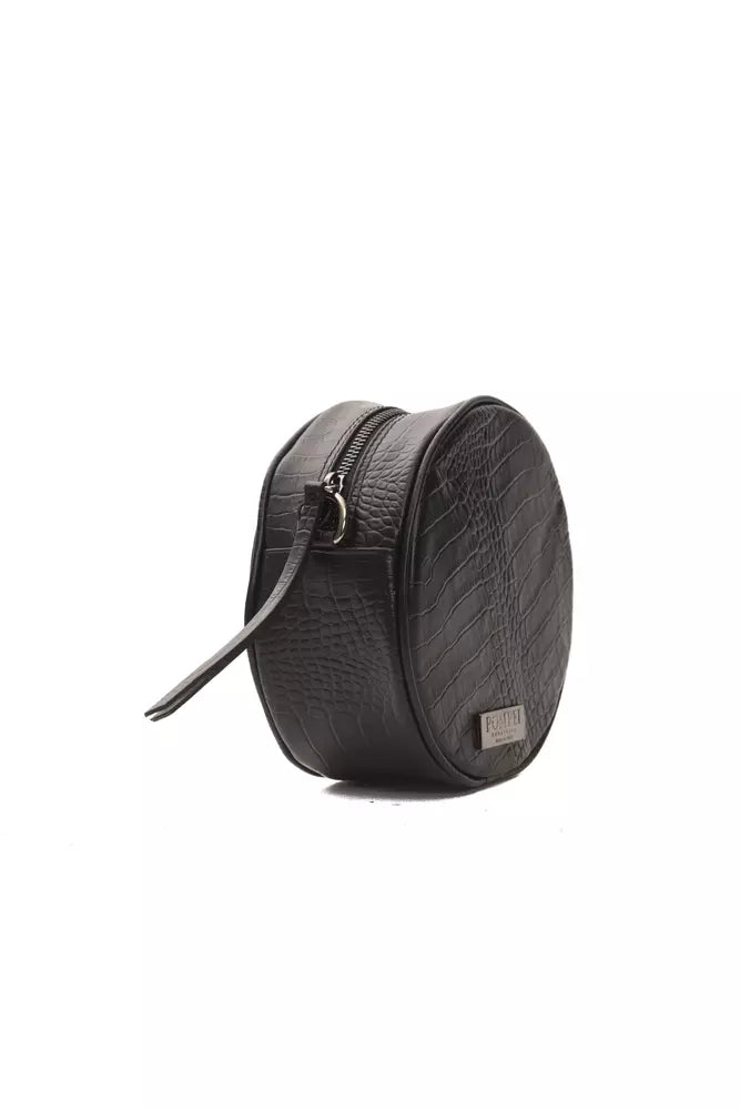 Pompei Donatella Damen Leder Crossbody Tasche Oval Kroko