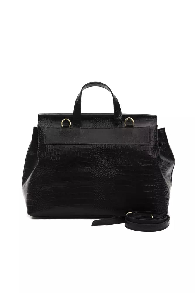 Pompei Donatella Damen Leder Handtasche Rucksack Kroko