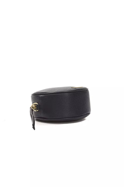 Pompei Donatella Kleine Oval Crossbody Tasche aus Leder in Grau