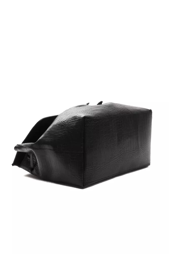 Pompei Donatella Damen Leder Handtasche Rucksack Kroko