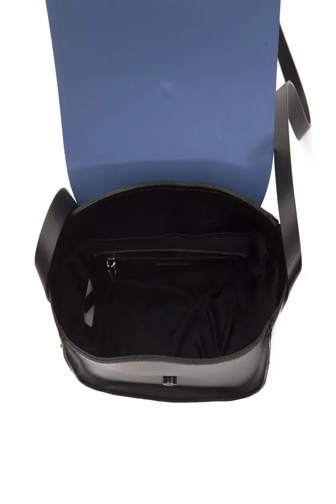Pompei Donatella Crossbody Tasche aus Leder in Blau