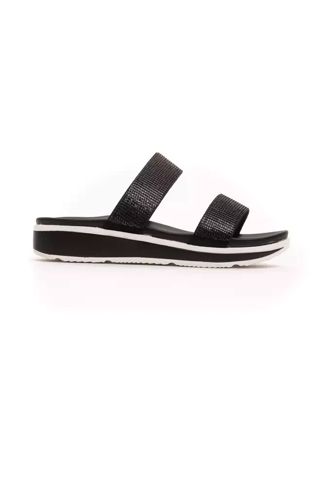 Péché Originel Sandaletten in Schwarz mit Strass