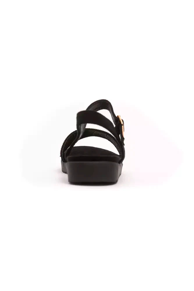 Péché Originel Low Sandaletten in Gold mit Strass
