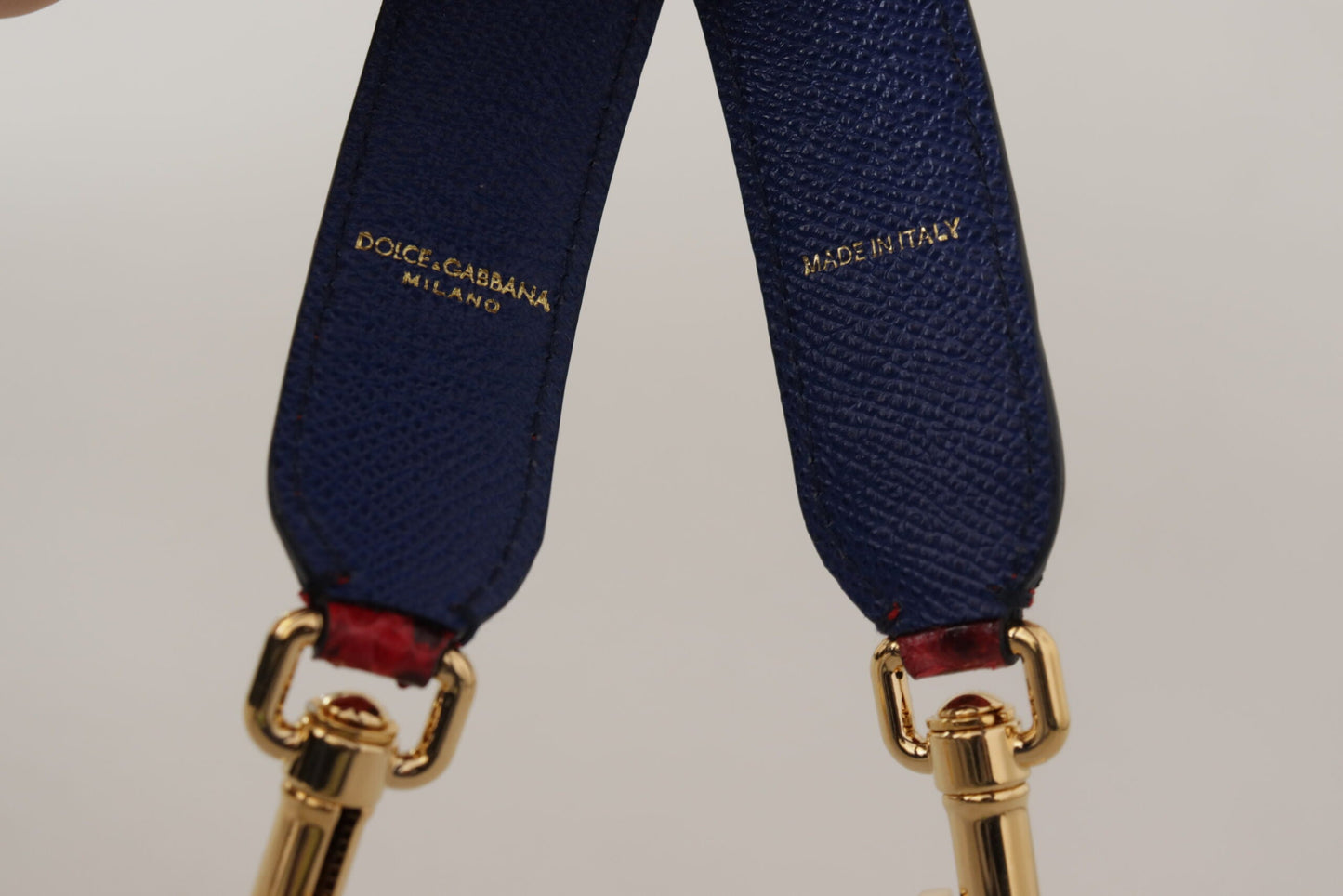 Dolce & Gabbana Schulterriemen aus exotischem Leder in Rot mit Kristall-Details