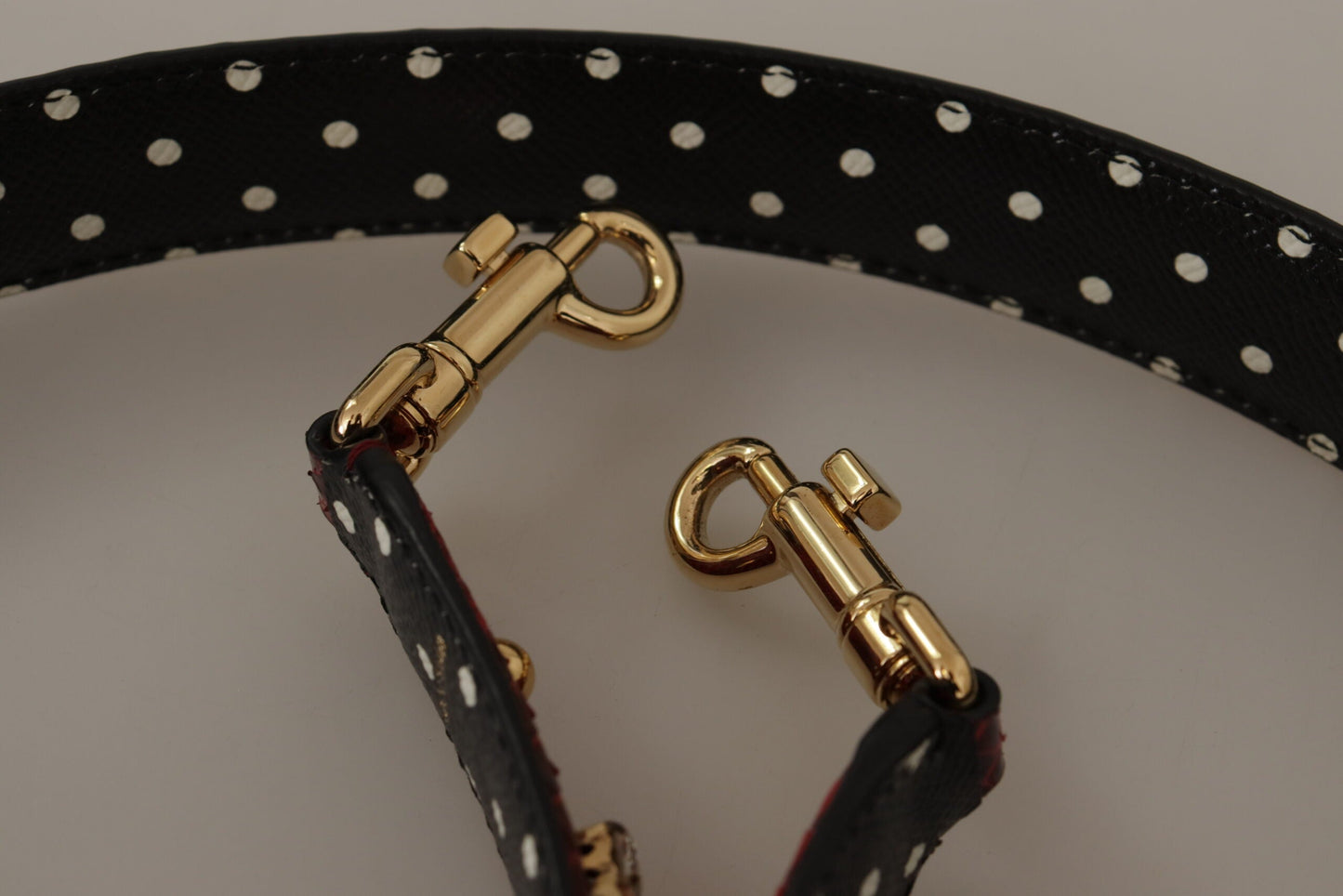 Dolce & Gabbana Wendbarer Schulterriemen aus Pythonleder in Rot mit Kristallen