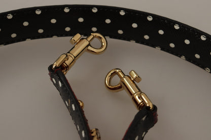 Dolce & Gabbana Wendbarer Schulterriemen aus Pythonleder in Rot mit Kristallen