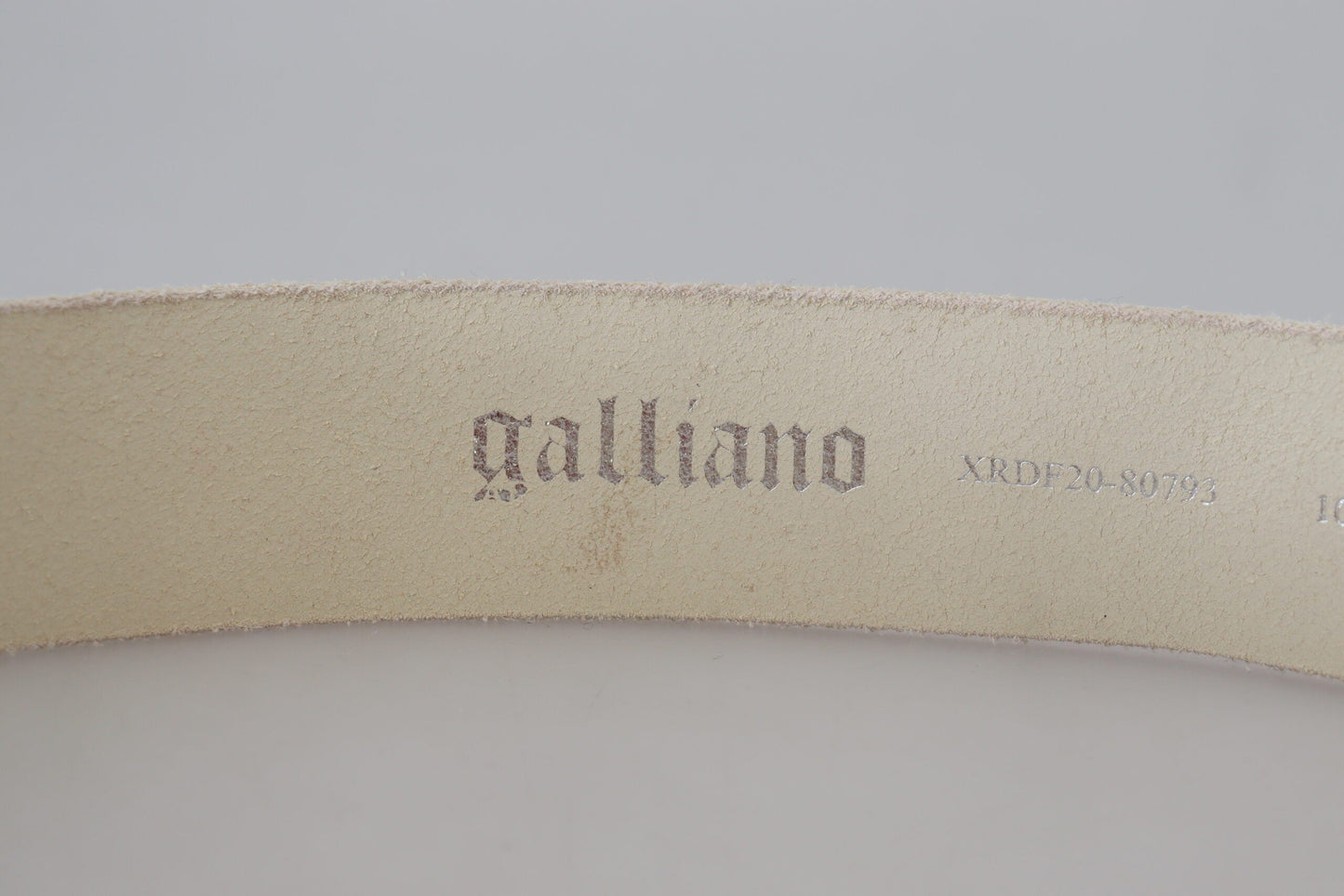 Galliano Fashion Gürtel aus Leder in Pink