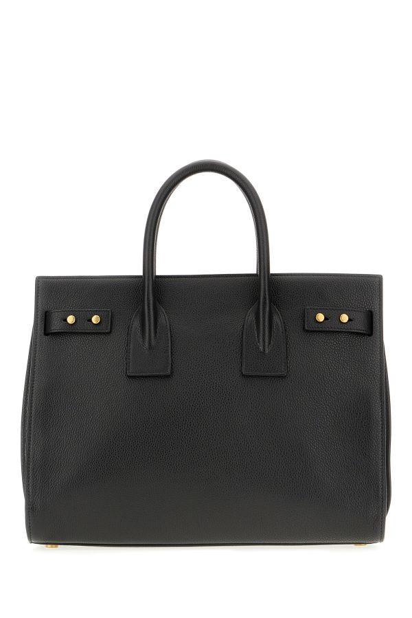 Damen Handtasche Saint Laurent Sac de Jour aus schwarzem Kalbsleder