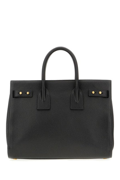 Damen Handtasche Saint Laurent Sac de Jour aus schwarzem Kalbsleder