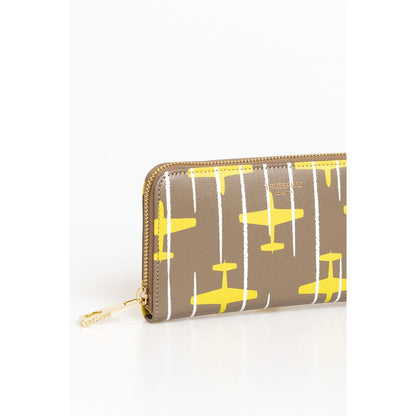 Trussardi Damen Leder Geldbörse Beige
