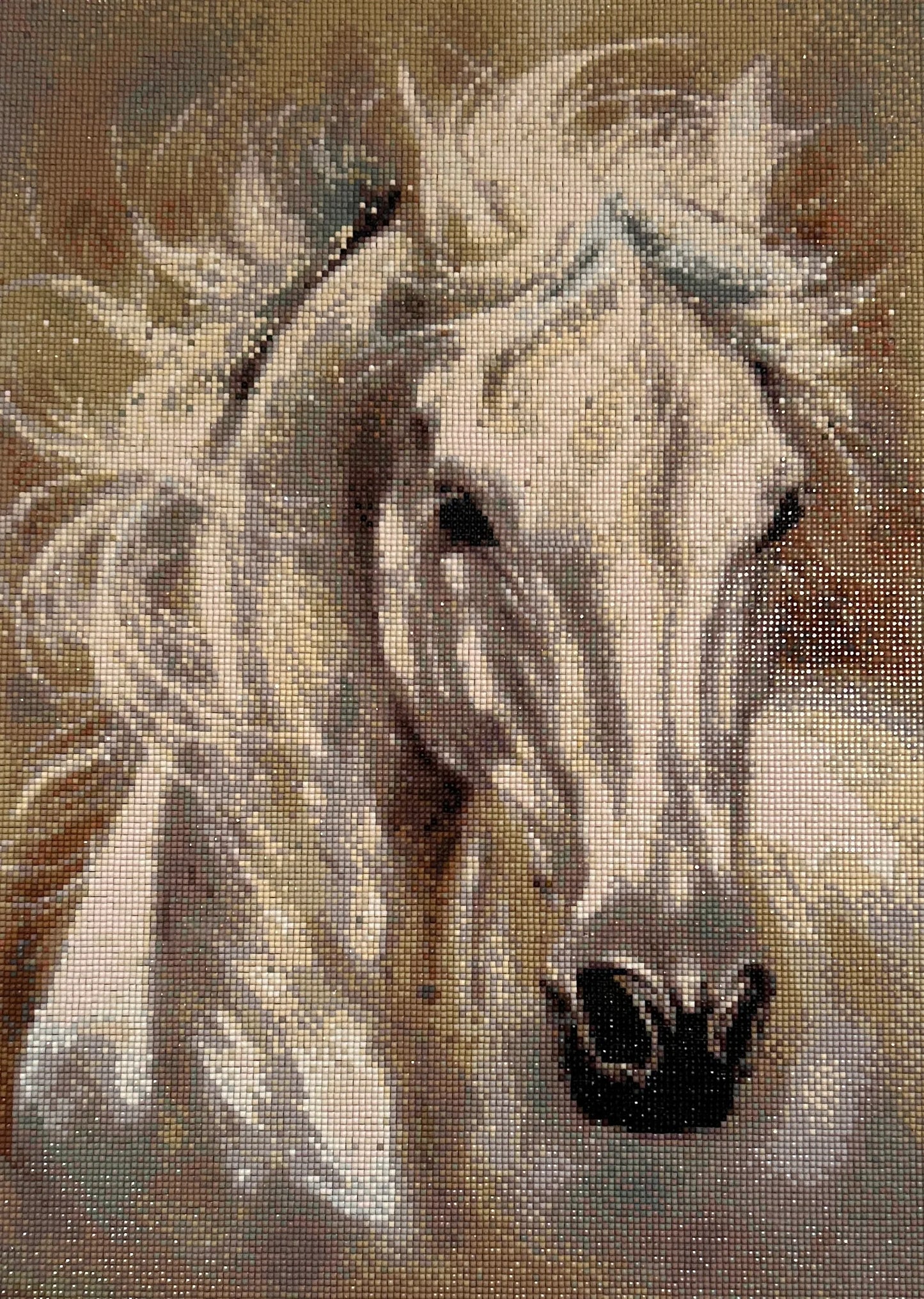 Whisperwind Stallion Diamond Painting mit Holzrahmen