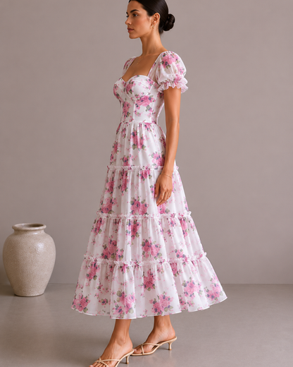 Romantisches Sommerkleid für Damen mit floralem Print