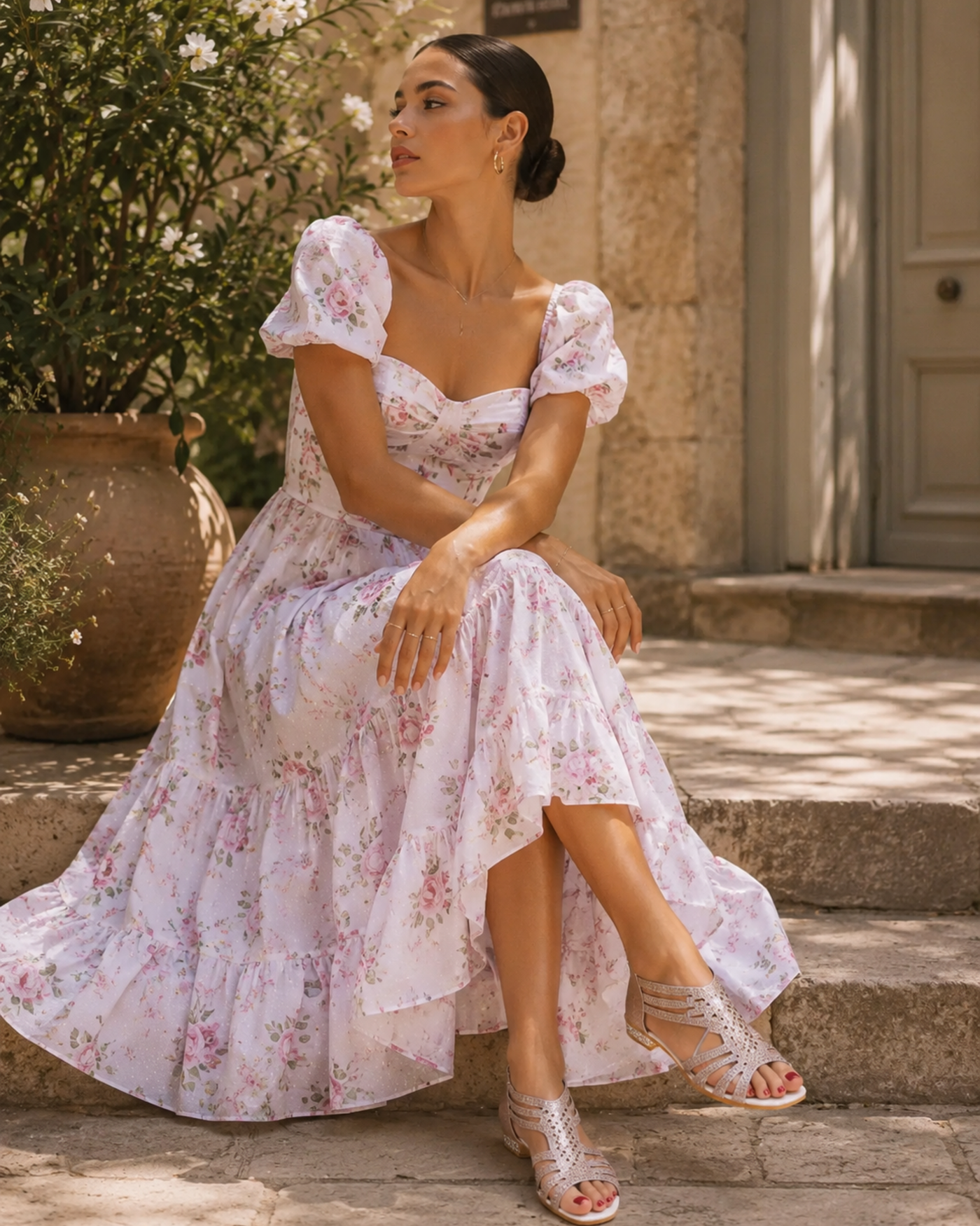 Damen Sandalen mit Strasssteinen