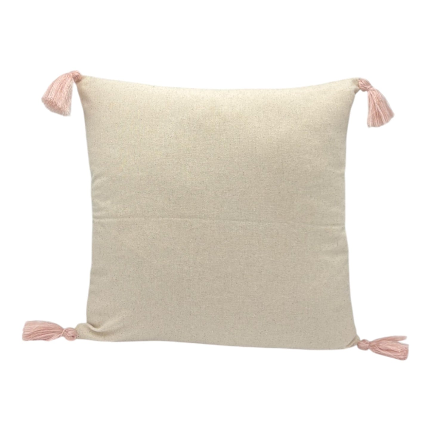 Dekokissen mit Punch Stickerei - Blume - Blumenstrauss - 43 x 43cm