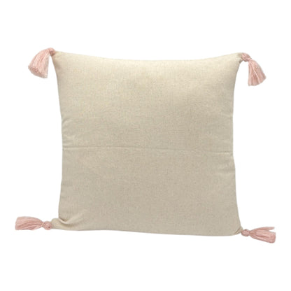 Dekokissen mit Punch Stickerei - Blume - Blumenstrauss - 43 x 43cm