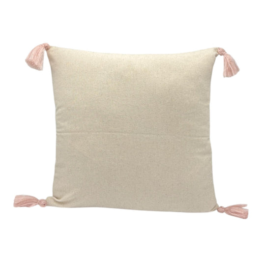 Dekokissen mit Punch Stickerei - Blume - Blumenstrauss - 43 x 43cm