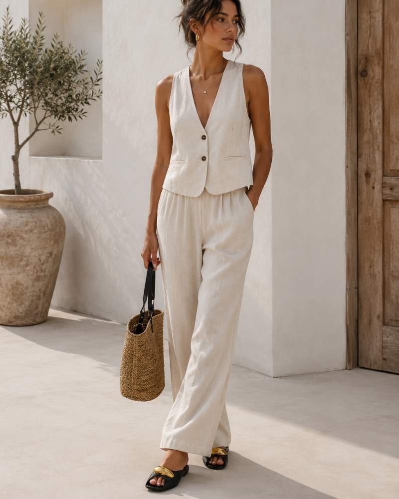 Damen Pantoletten mit Schmuckdetail
