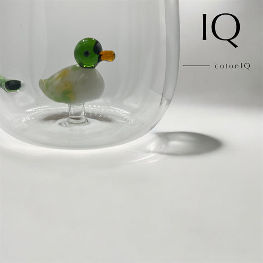 Glastasse mit 3D-Figur – Ente – 380 ml