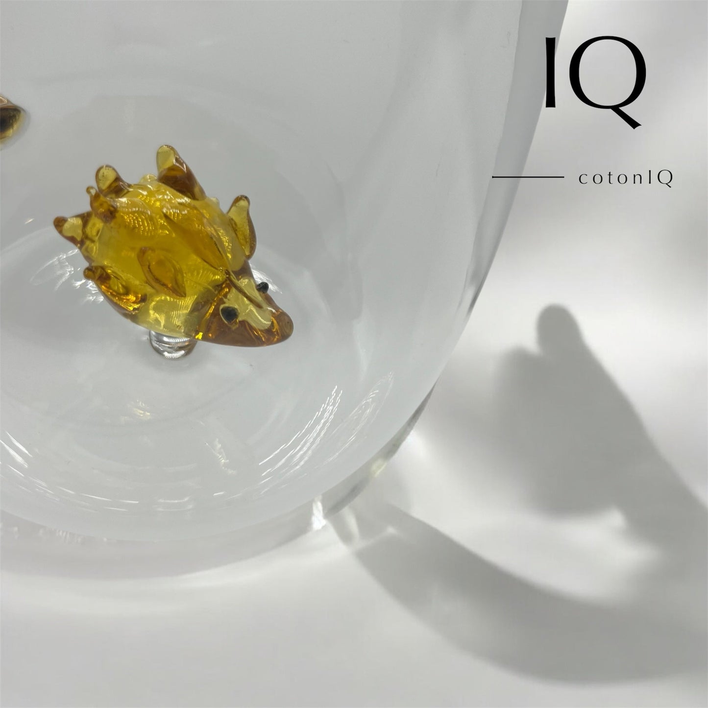 Glastasse mit 3D-Figur – Igel – 380 ml