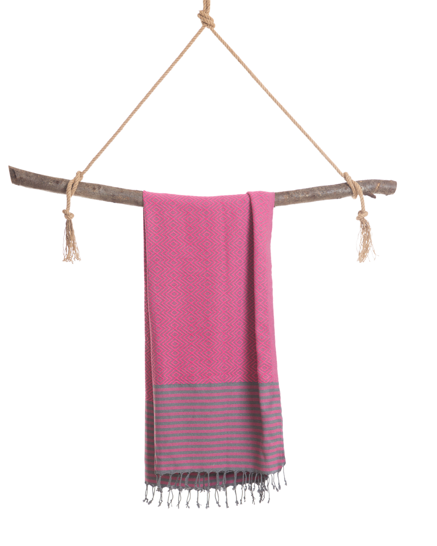SAHARA Hammam Beach Towel, Spa Sauna Towel - Cherry Red-3