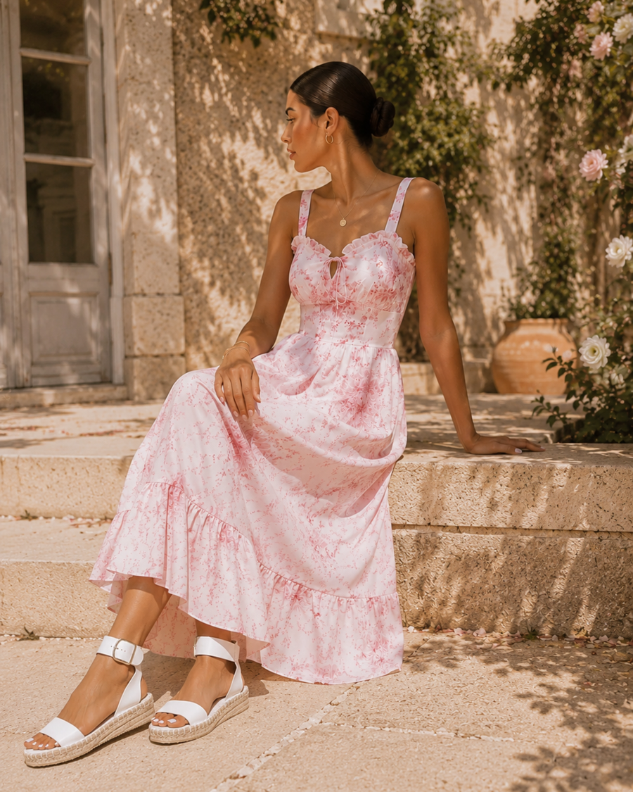 Weiße Damen Komfort Sandalen mit Keilabsatz
