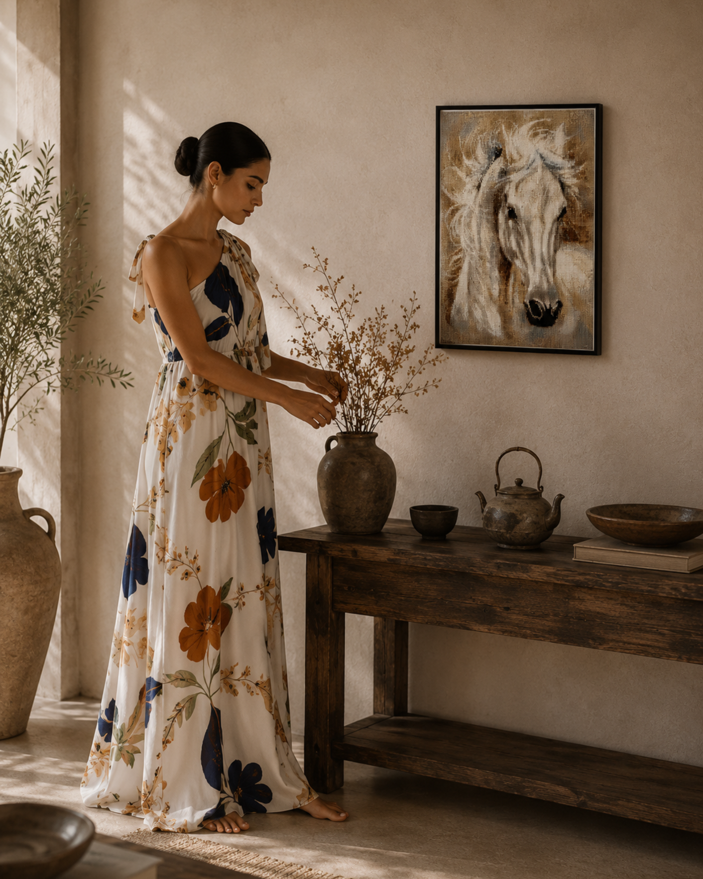 Whisperwind Stallion Diamond Painting mit Holzrahmen