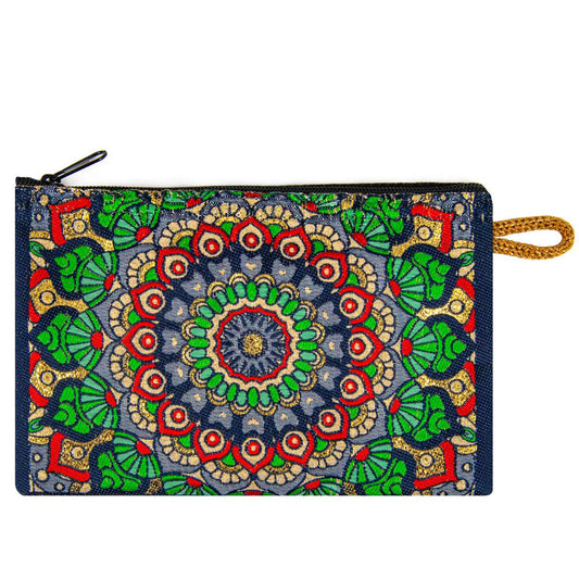 Kleingeldtasche mit Mandala Motiv 2 - 10x15cm