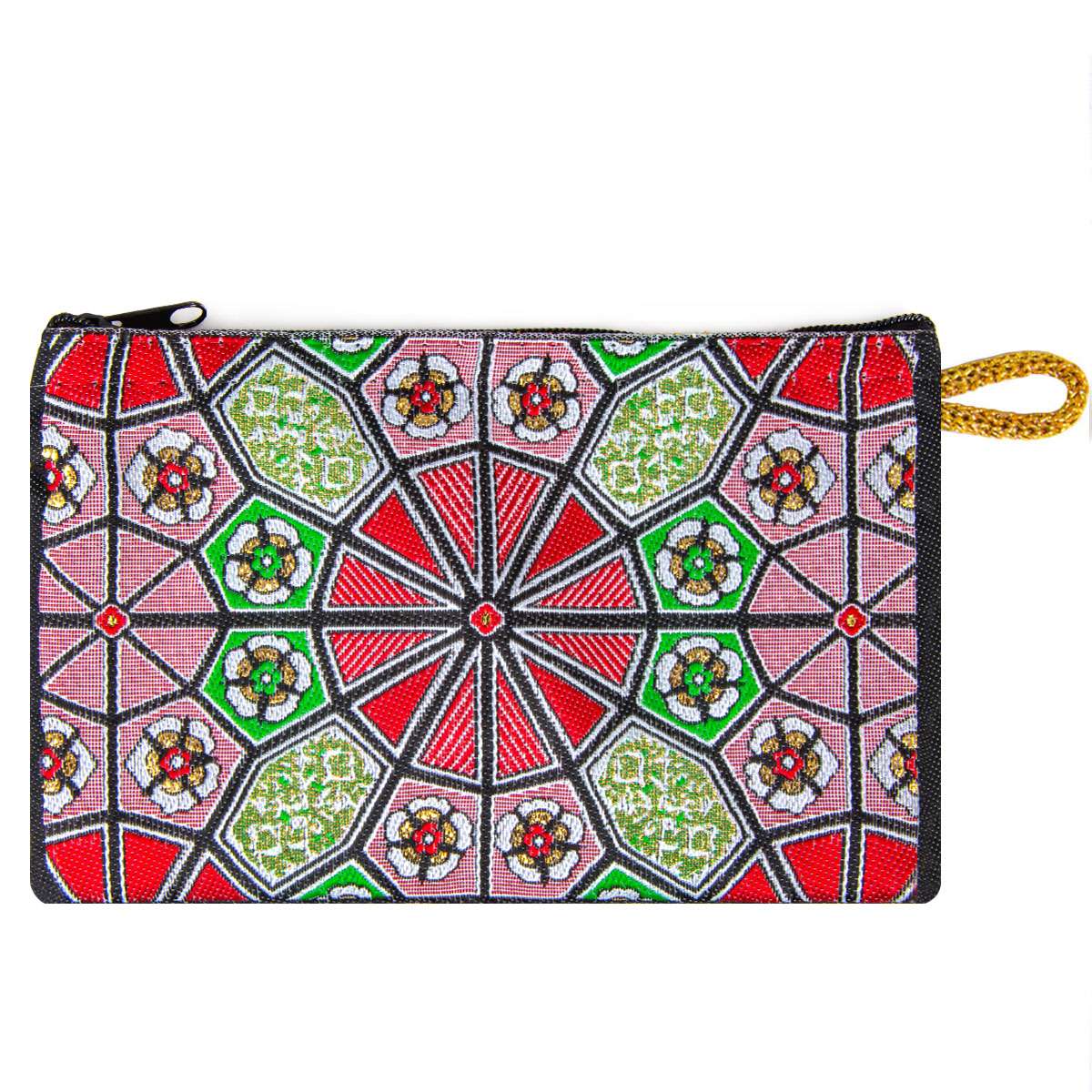 Kleingeldtasche mit Mandala Motiv - 10x15cm