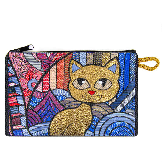 Kleingeldtasche mit Katzenmotiv 1 - 10x15cm