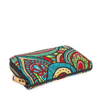 Geldbörse im Boho-Design - Saracenia - 14,5x8,5x2,5cm