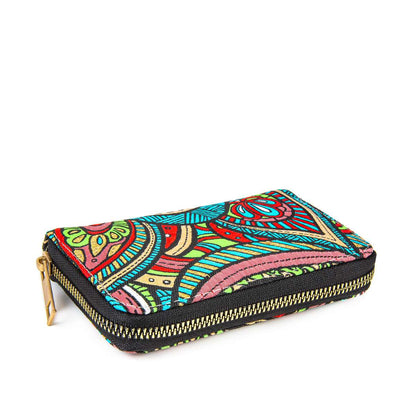 Geldbörse im Boho-Design - Saracenia - 14,5x8,5x2,5cm