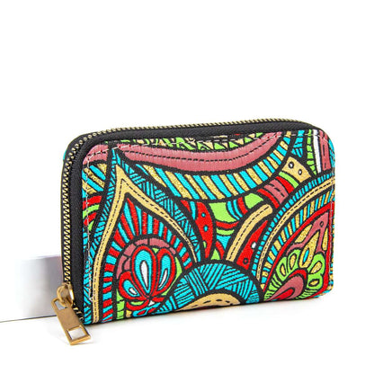 Geldbörse im Boho-Design - Saracenia - 14,5x8,5x2,5cm