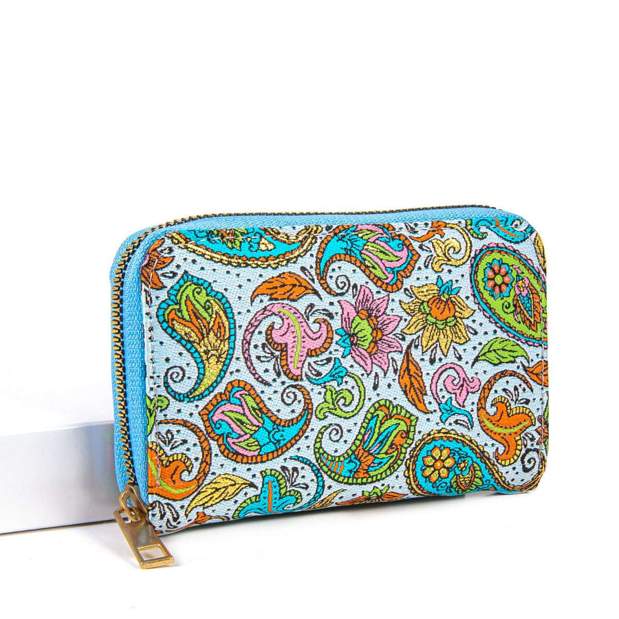 Geldbörse im Boho-Design - Florum - 14,5x8,5x2,5cm