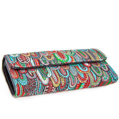 Geldbörse mit Druckknopfverschluss - Kaktus - 19x10x3,5cm