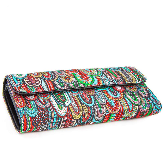 Geldbörse mit Druckknopfverschluss - Kaktus - 19x10x3,5cm