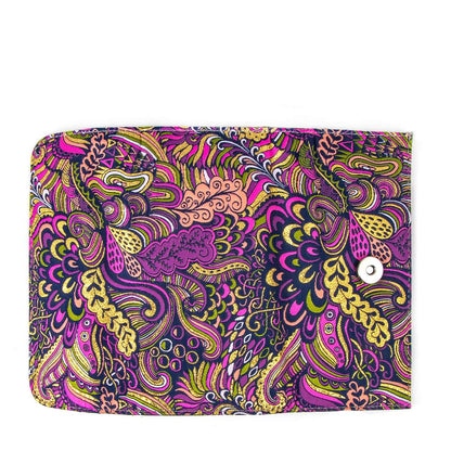 Geldbörse mit Druckknopfverschluss - Flower - 19x10x3,5cm