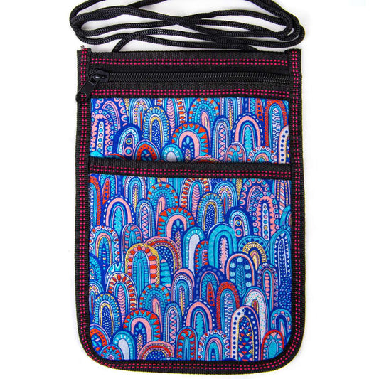 Umhängetasche mit Boho-Muster - Kaktus - 23,5x15cm