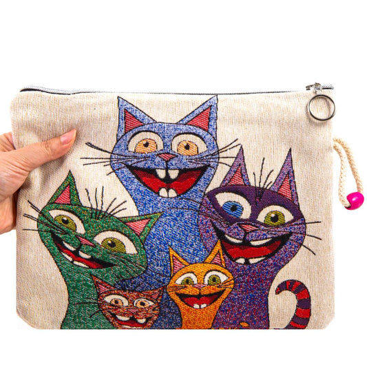 Mehrzwecktasche - Happy Cats - 28x20cm