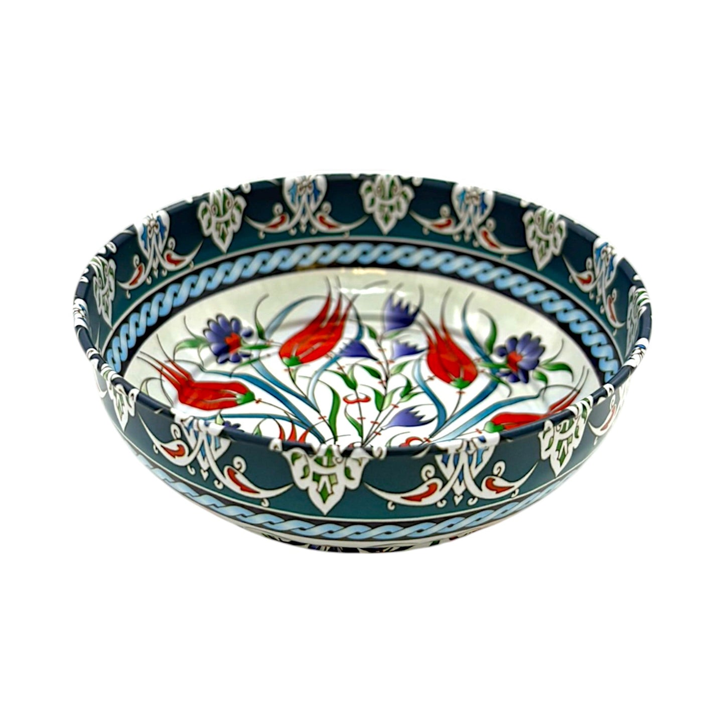 Metall Schüssel - Blume 1 - Groß - 12cm