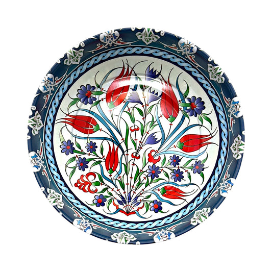 Metall Schüssel - Blume 1 - Groß - 12cm