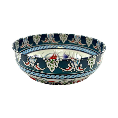 Metall Schüssel - Blume 1 - Groß - 12cm